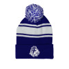 Thumbnail image for  Royal/White Two Tone Knit Pom Beanie w/Cuff