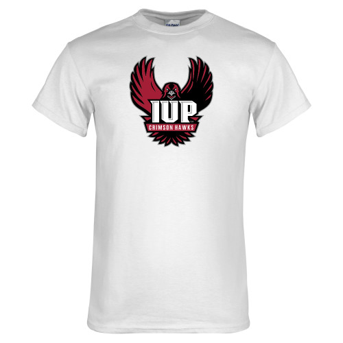  White T Shirt - IUP Hawk Wings