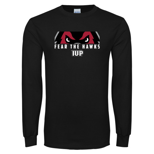  Black Long Sleeve T Shirt - Fear The Hawks