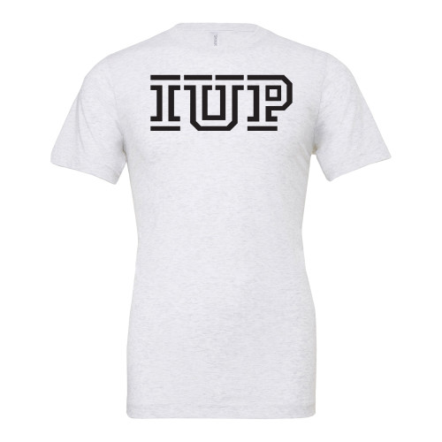  Bella + Canvas Ash Grey Jersey Cotton T Shirt - IUP Logo