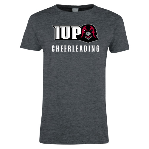  Womens Dark Heather Short Sleeve Tee - Cheerleading