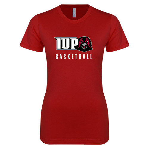  Next Level Womens Cardinal Boyfriend Tee - Basketball