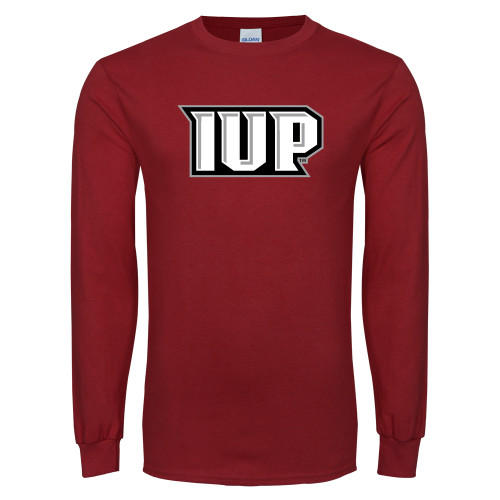  Cardinal Long Sleeve T Shirt - IUP Monogram