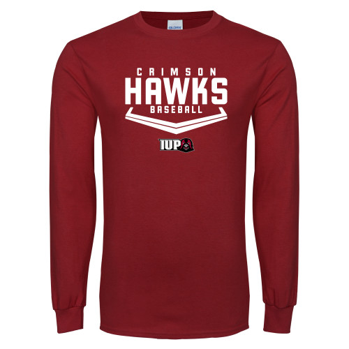  Cardinal Long Sleeve T Shirt - Baseball Plate