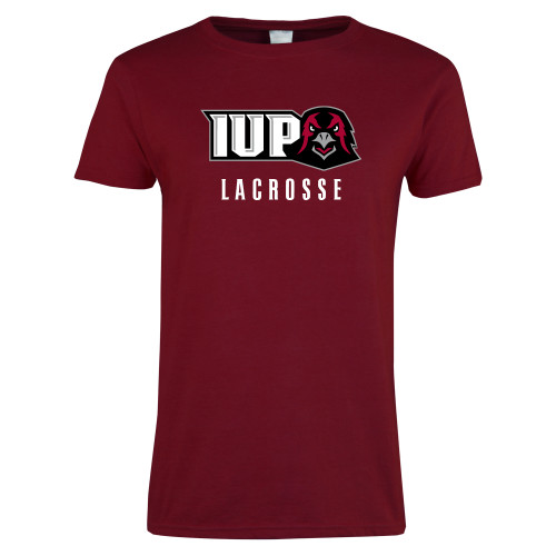  Next Level Womens Cardinal Short Sleeve Tee - Lacrosse