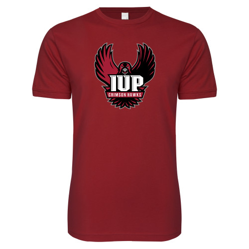  Next Level Cardinal SoftStyle T Shirt - IUP Hawk Wings