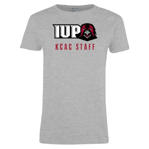  Womens Grey Short Sleeve Tee - KCAC Staff