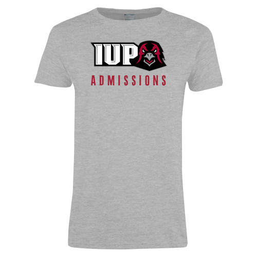  Womens Grey Short Sleeve Tee - Admissions