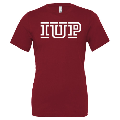  Bella + Canvas Cardinal Jersey Cotton T Shirt - IUP Logo