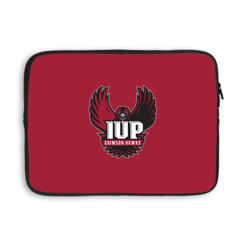  13 inch Neoprene Laptop Sleeve - IUP Hawk Wings