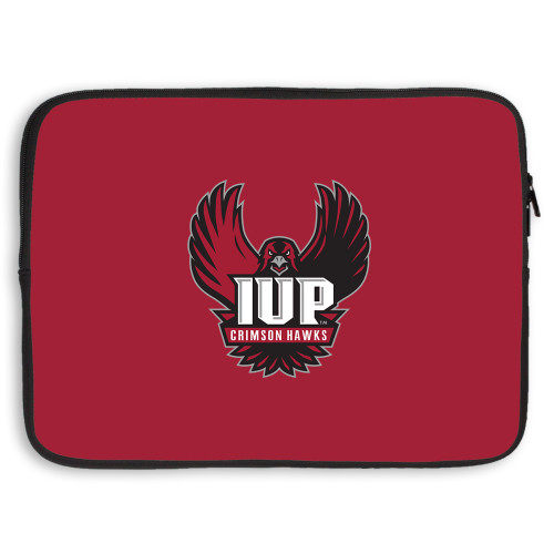  15 inch Neoprene Laptop Sleeve - IUP Hawk Wings