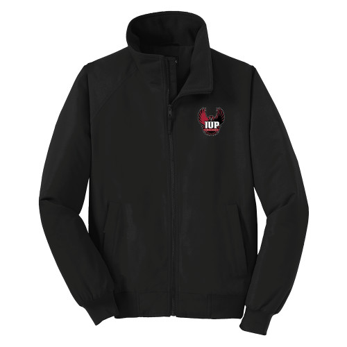  Black Charger Jacket - IUP Hawk Wings