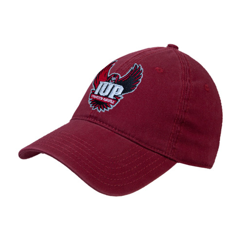  Cardinal Unstructured Adjustable Low Profile Hat - IUP Hawk Wings