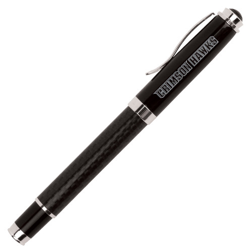  Luna Black Rollerball Pen - Crimson Hawks Engraved