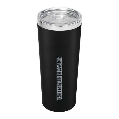  Thor Vacuum Insulated Black Tumbler 22oz - Crimson Hawks Engraved