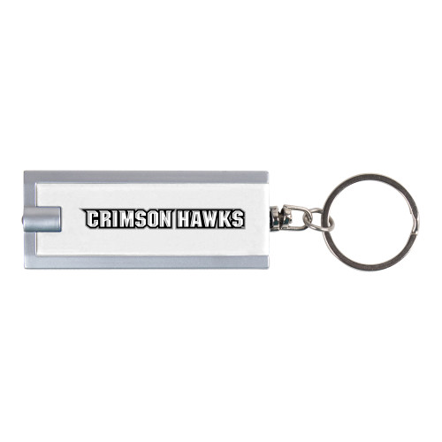  Turbo White Flashlight Key Holder - Crimson Hawks
