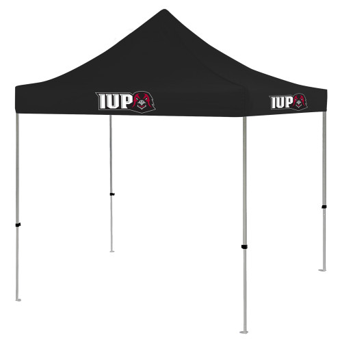  9 ft x 9 ft Black Tent - IUP Hawk Head