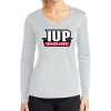 Thumbnail image for  Womens White Performance Long Sleeve V Neck Shirt