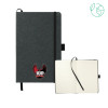 Thumbnail image for  5.5 x 8.5 Black FSC Mix Recycled Leather Bound Journal