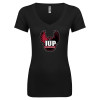 Thumbnail image for  Next Level Womens Black Ideal V Tee