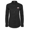 Thumbnail image for  Womens Black Twill Button Down Long Sleeve 