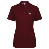 Thumbnail image for  Womens Silk Touch Burgundy Pique Polo