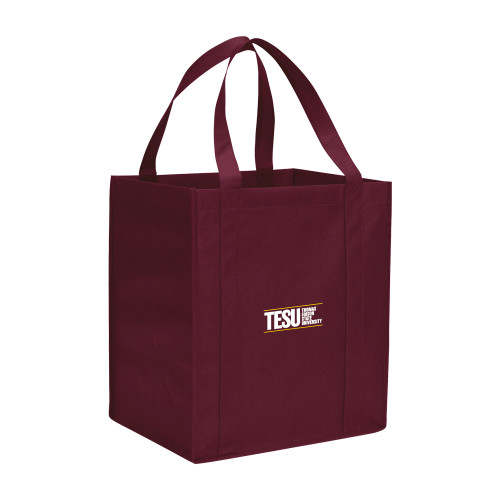  Non Woven Maroon Grocery Tote - Thomas Edison State University