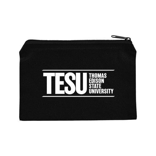 8oz. Black Cotton Travel Pouch - Thomas Edison State University