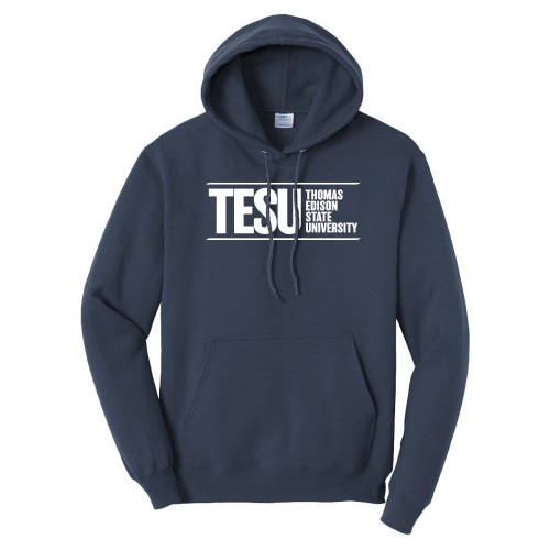 Tall Navy Fleece Hoodie - Thomas Edison State University