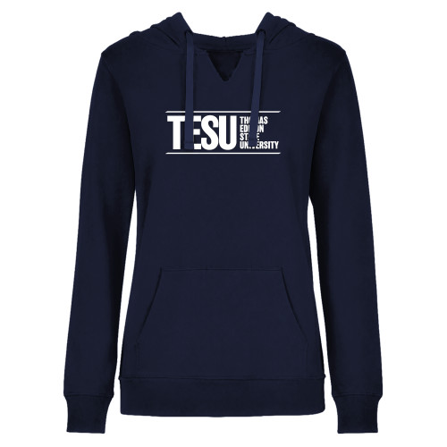  Womens Plus Navy Hoodie - Thomas Edison State University
