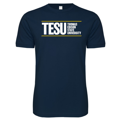  Next Level Navy SoftStyle T Shirt - Thomas Edison State University