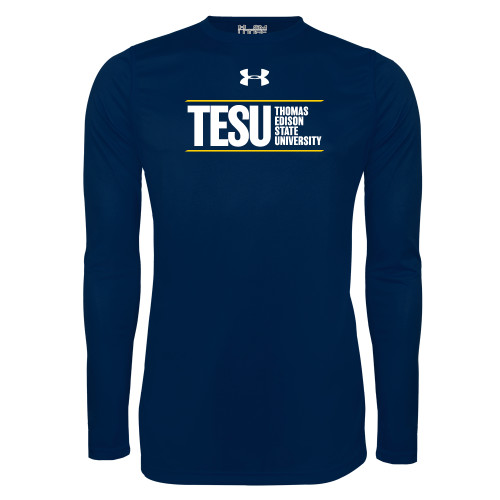  Under Armour Navy Long Sleeve Tech Tee - UA - Thomas Edison State University