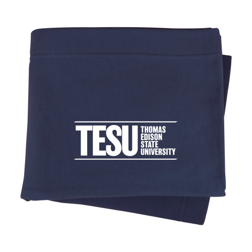  Navy Sweatshirt Blanket - Thomas Edison State University