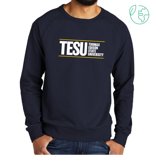  Allmade Navy Organic French Terry Crewneck Sweatshirt - Thomas Edison State University