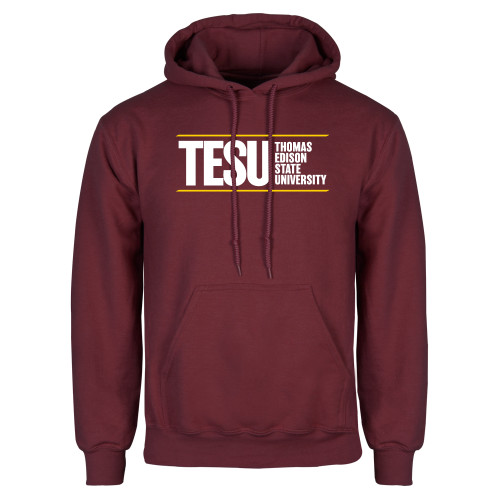  Maroon Fleece Hoodie - Thomas Edison State University
