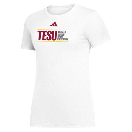 Adidas Womens White Fresh Tee - ADIDAS - Thomas Edison State University