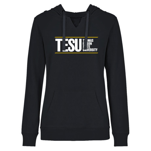  Womens Plus Black Hoodie - Thomas Edison State University