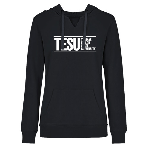  Womens Plus Black Hoodie - Thomas Edison State University
