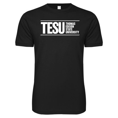  Next Level Black SoftStyle T Shirt - Thomas Edison State University