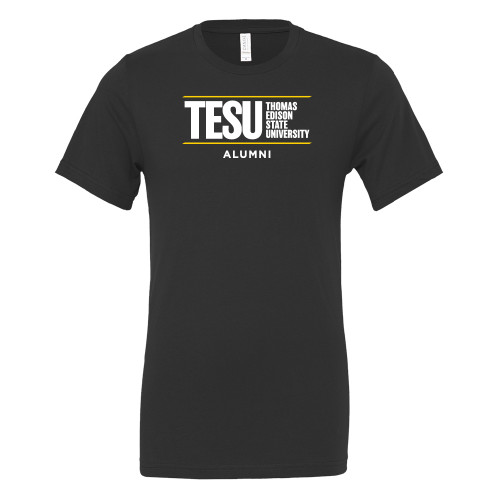  Bella + Canvas Black Jersey Cotton T Shirt - Alumni - Thomas Edison State University