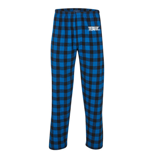  Boxercraft Royal/Black Buffalo Unisex Flannel Pajama Pant - Thomas Edison State University