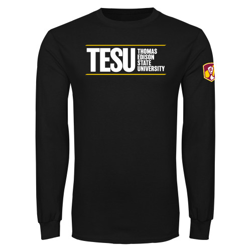  Black Long Sleeve T Shirt - Thomas Edison State University