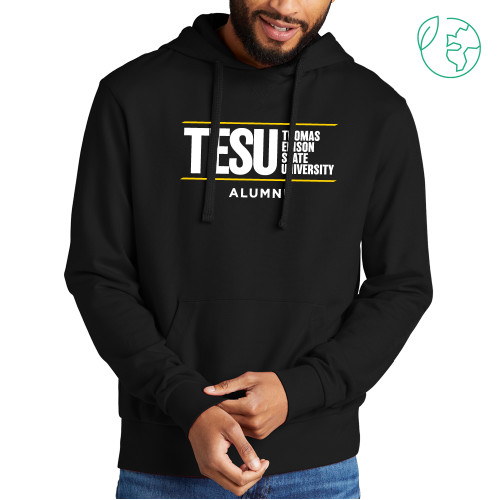  Allmade Black Organic French Terry Pullover Hoodie - Alumni - Thomas Edison State University