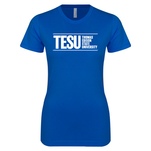  Next Level Womens Royal Boyfriend Tee - Thomas Edison State University