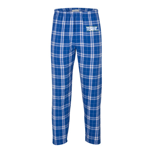  Boxercraft Royal/Silver Unisex Flannel Pajama Pant - Thomas Edison State University