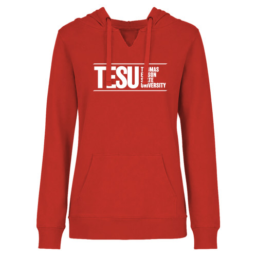  Womens Plus Red Hoodie - Thomas Edison State University