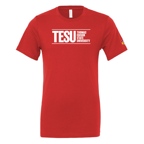  Bella + Canvas Red Jersey Cotton T Shirt - Thomas Edison State University