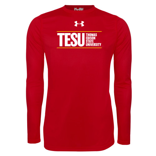  Under Armour Red Long Sleeve Tech Tee - UA - Thomas Edison State University