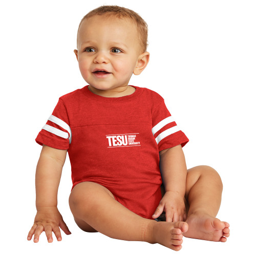  Vintage Red Jersey Onesie - Thomas Edison State University