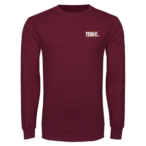  Maroon Long Sleeve T Shirt - Thomas Edison State University